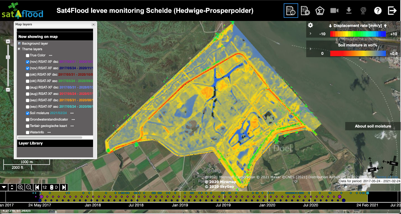 Sat4Flood completes InCubed activity to monitor levees and is now in commercialisation phase